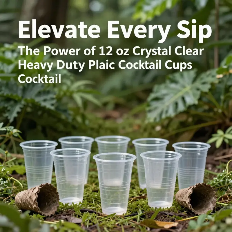 Crystal clear heavy duty plastic cocktail cups demonstrating quality and vibrant beverage presentation.