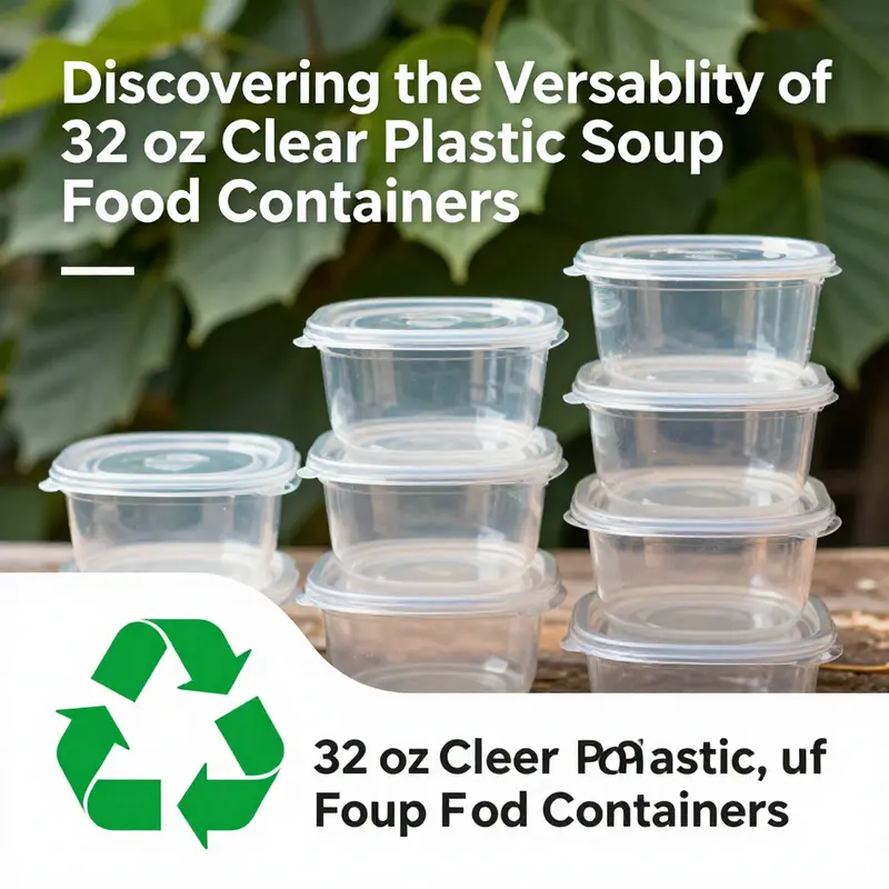 Key features of 32 oz clear plastic soup containers, showcasing their quality and functionality.