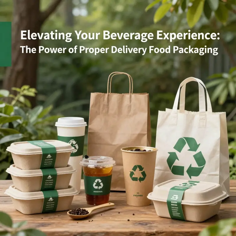 Innovative packaging materials crucial for safe and appealing food delivery.