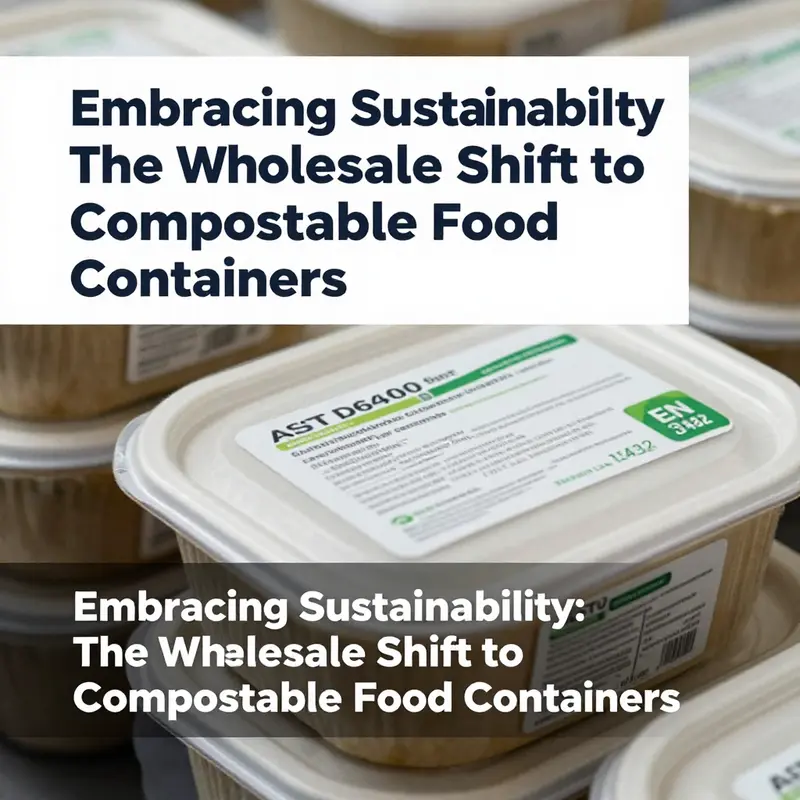 Compostable food containers prominently displayed in bustling restaurants and food trucks, highlighting their application in everyday food service.