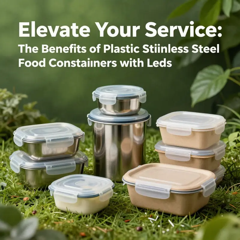 High-quality stainless steel food containers designed for safety and performance.