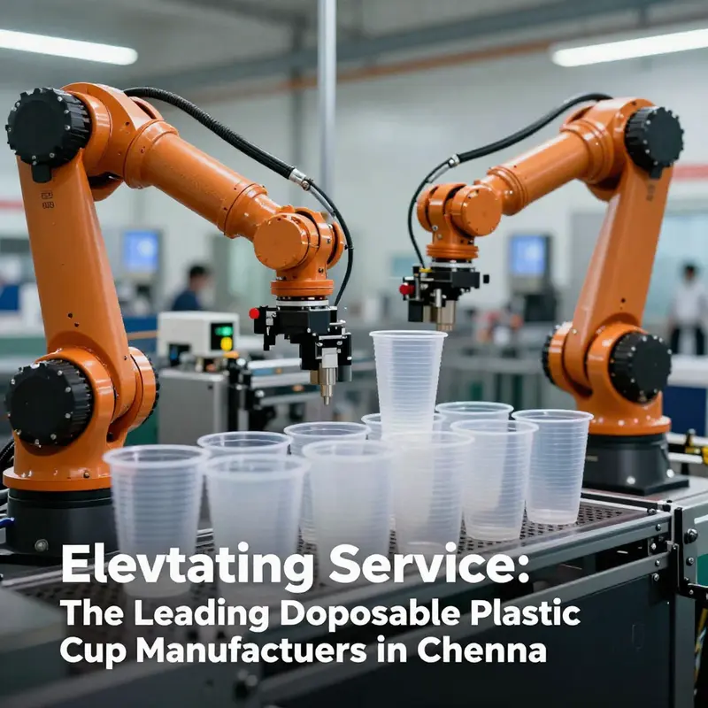 An inside look at a manufacturing facility producing disposable plastic cups in Chennai, highlighting the city’s industrial capacity.