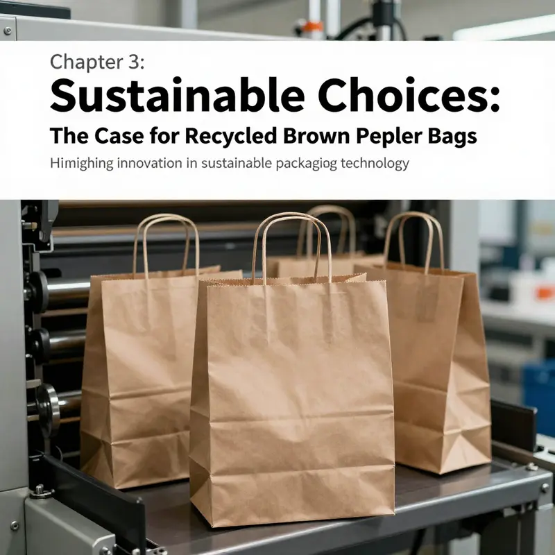 The positive environmental impact of using recycled brown paper bags.