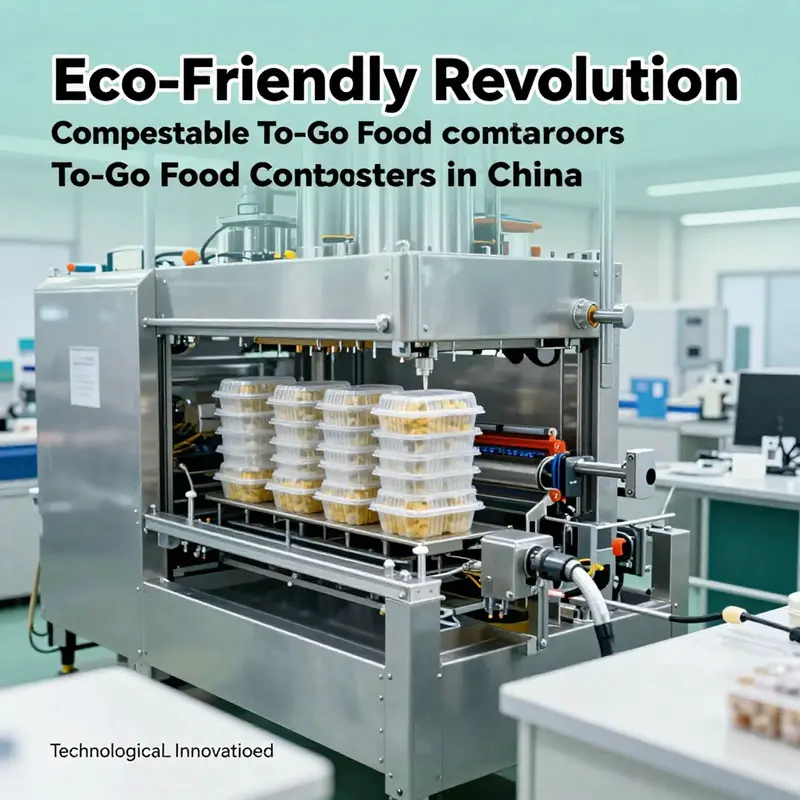 A bustling market illustrating the demand and variety of compostable to-go food containers available from wholesalers in China.