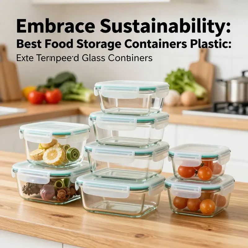A selection of tempered glass containers perfect for safe food storage.
