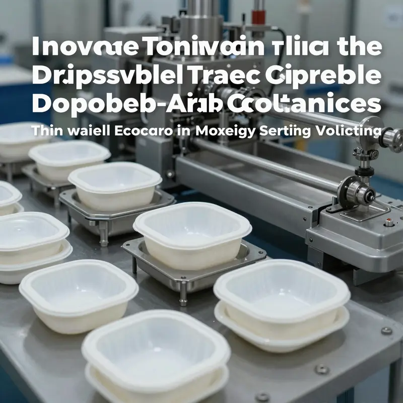 An industrial view of cutting-edge thin wall disposable food container molds enhancing production efficiency.