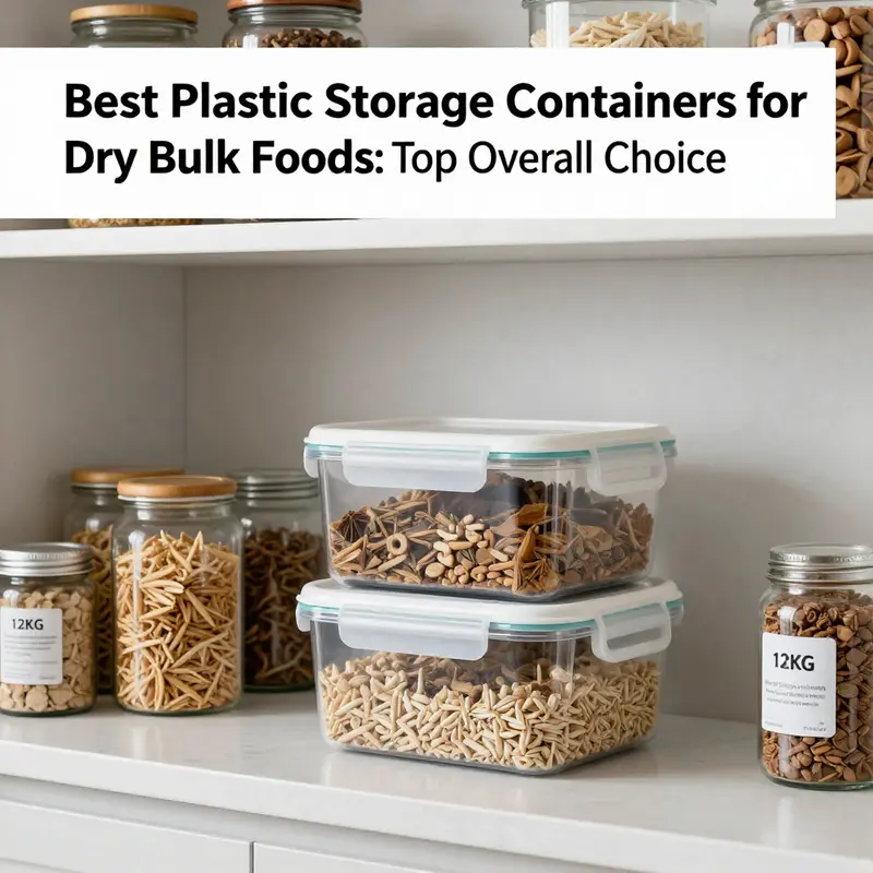 The best overall plastic storage option for bulk foods, ideal for various commercial applications.