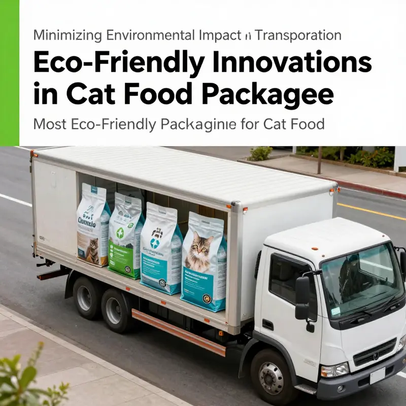 Showcasing the variety of recyclable packaging options available for cat food.