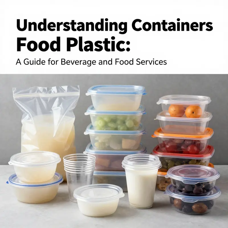 A diverse selection of food plastic containers showcasing different materials and their food applications.