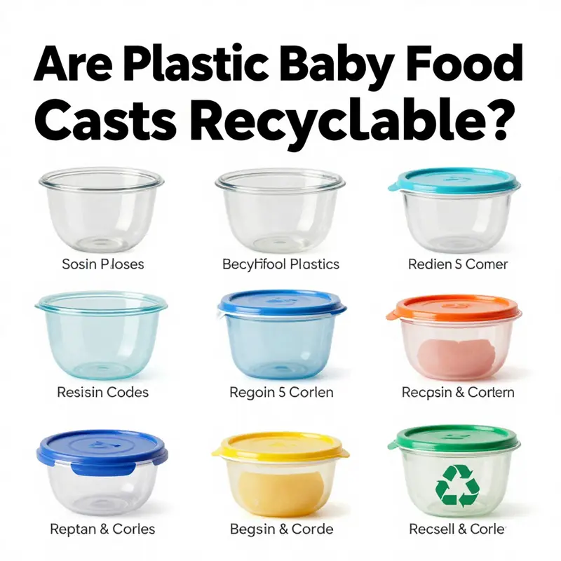 An infographic on the types of plastics and their recyclability status.