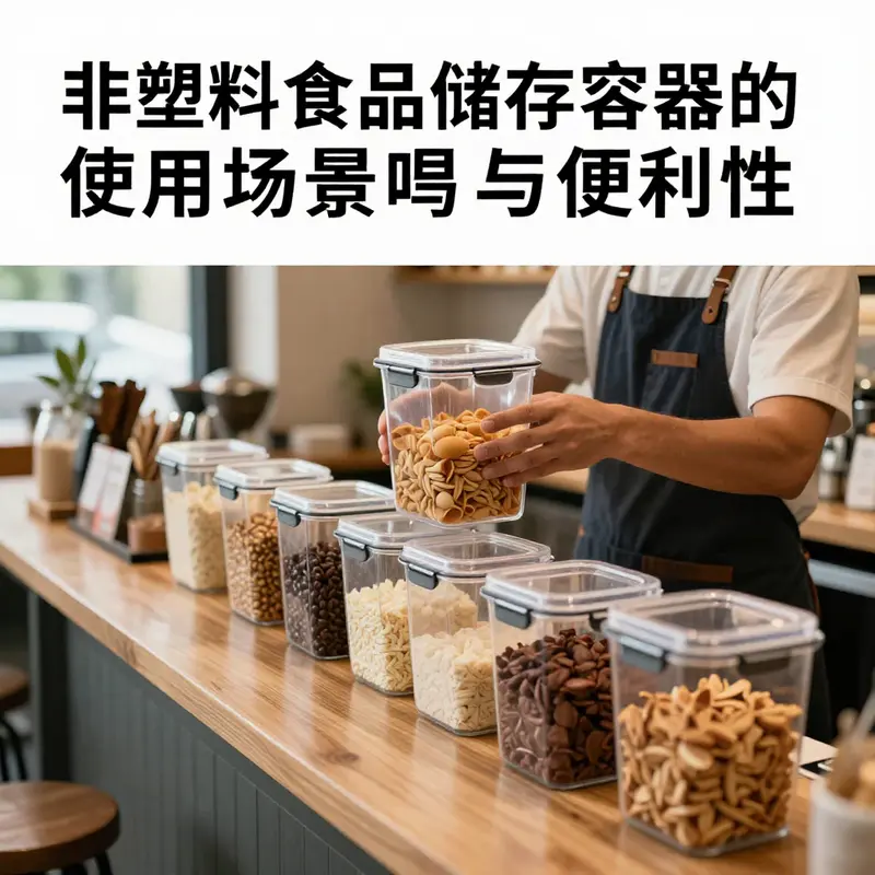 An elegant display of premium non-plastic food storage containers, perfect for any food service setting.