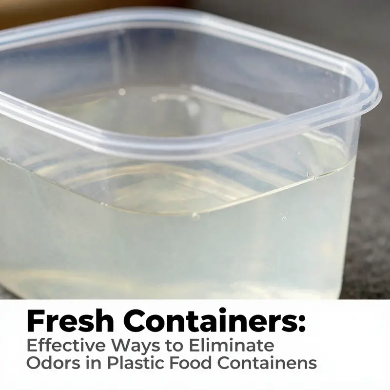 Practical solutions for eliminating odors in plastic food containers.