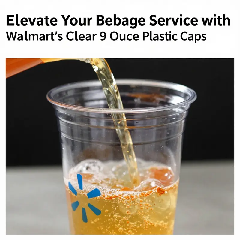 A variety of Walmart’s clear 9-ounce plastic cups, highlighting the top options available for businesses.