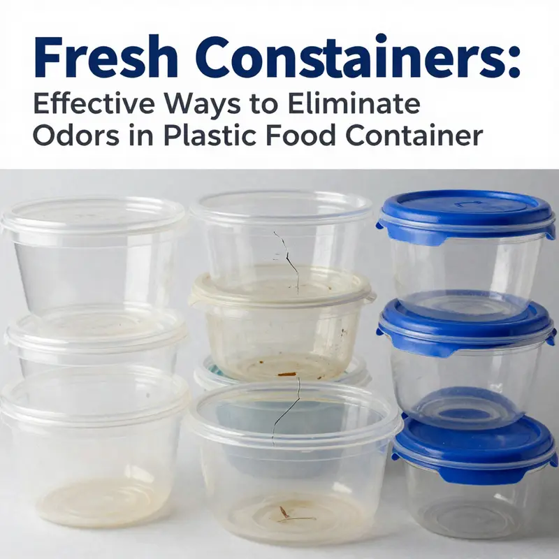 Practical solutions for eliminating odors in plastic food containers.
