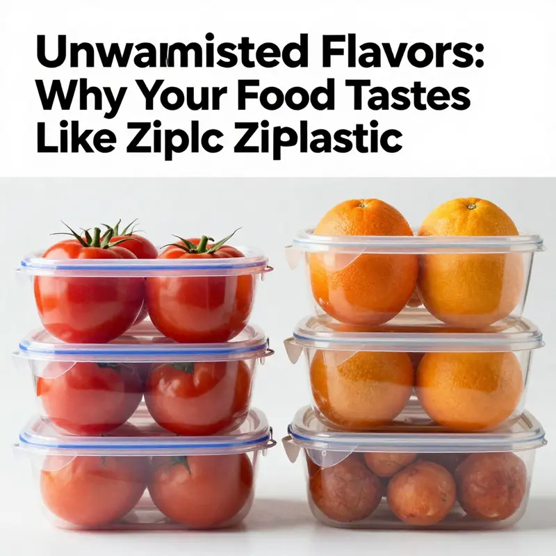 Aging and degraded Ziploc containers can release undesirable flavors into stored foods.