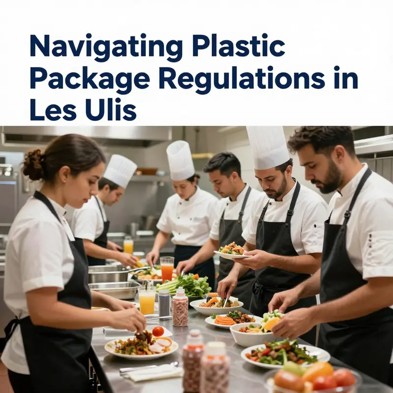 Restaurants in Les Ulis adapt to new plastic packaging regulations.