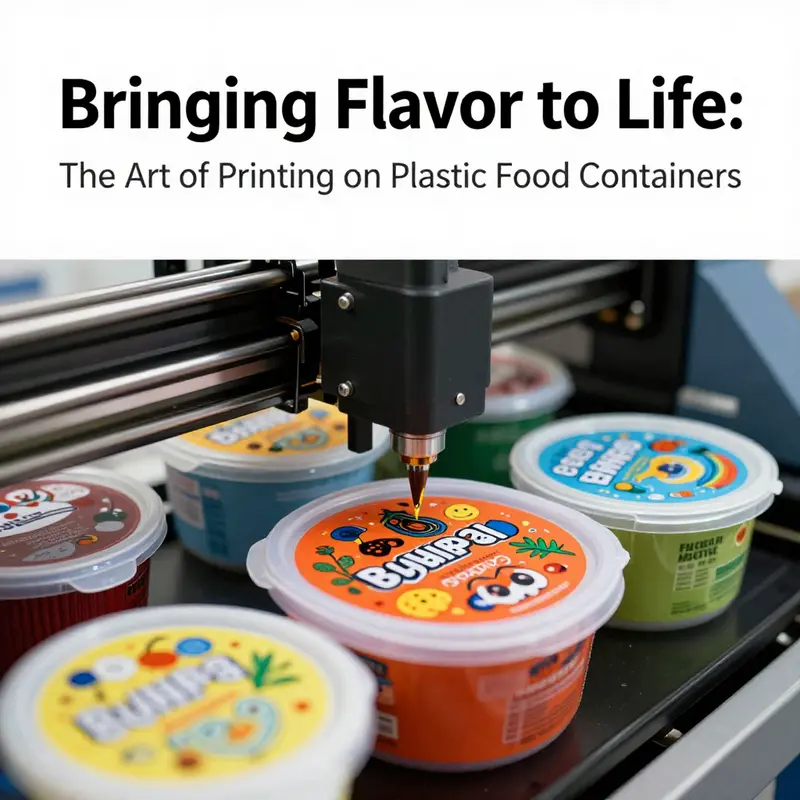 Advanced printing technology enhances visual branding on plastic food containers.