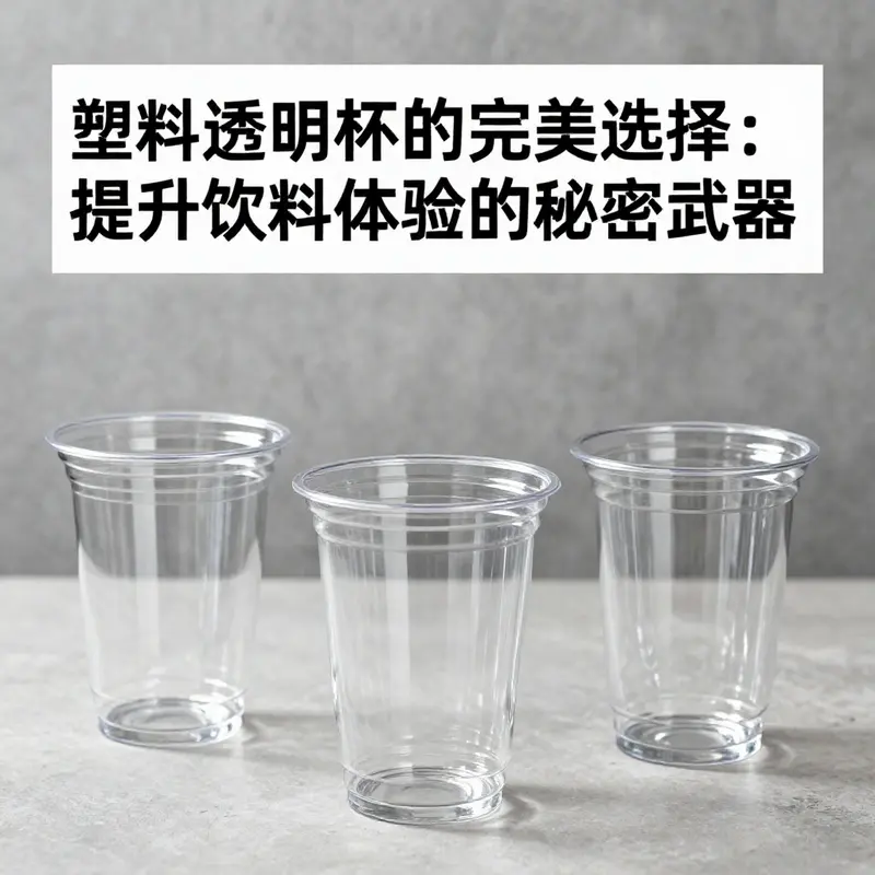 透明塑料杯显示其独特的视觉效果和清晰度。
