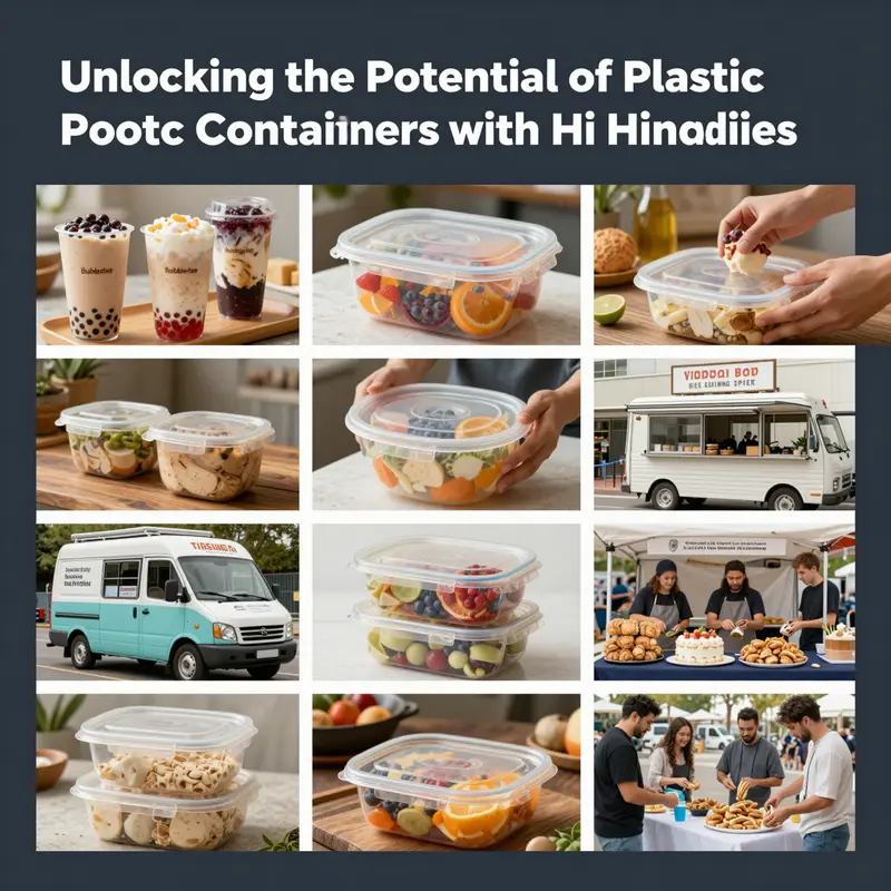 Different types of plastics used in hinged lid containers, highlighting their unique properties.