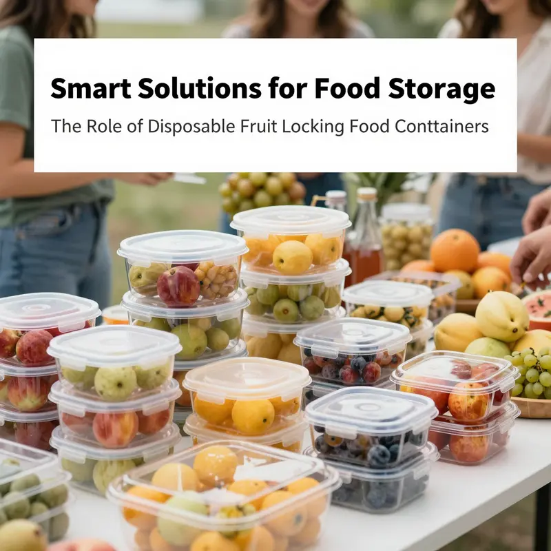 Highlighting the innovative locking mechanisms and design features of disposable fruit locking food containers.