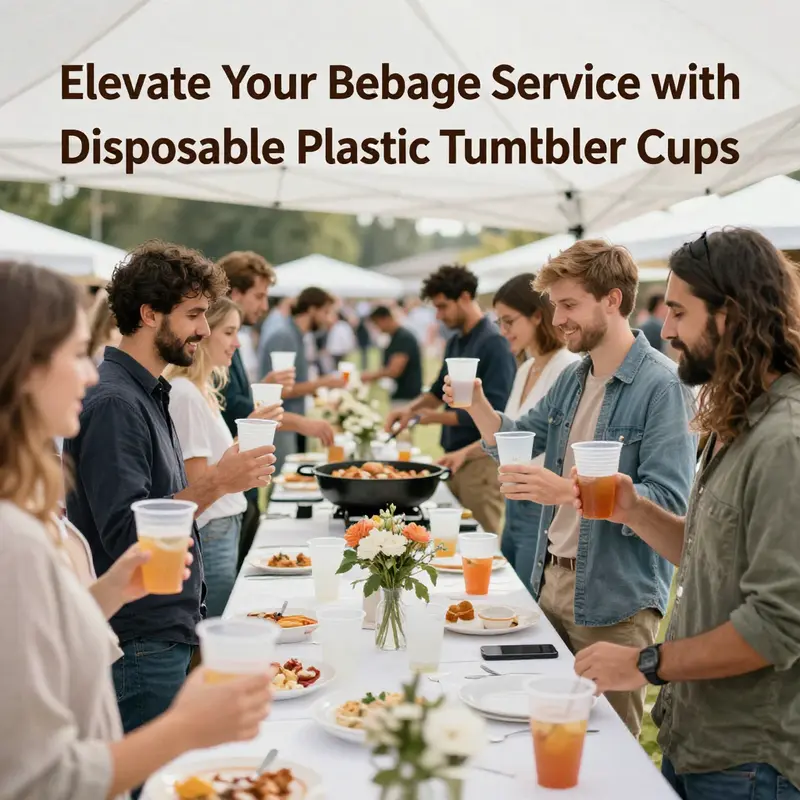 A colorful display of different disposable plastic tumbler cups, ideal for diverse beverage offerings.
