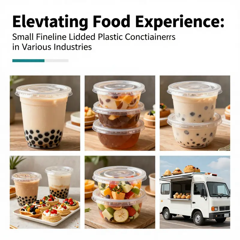 Small fineline lidded plastic food containers exemplify sleek design and functionality, ideal for food storage and serving.