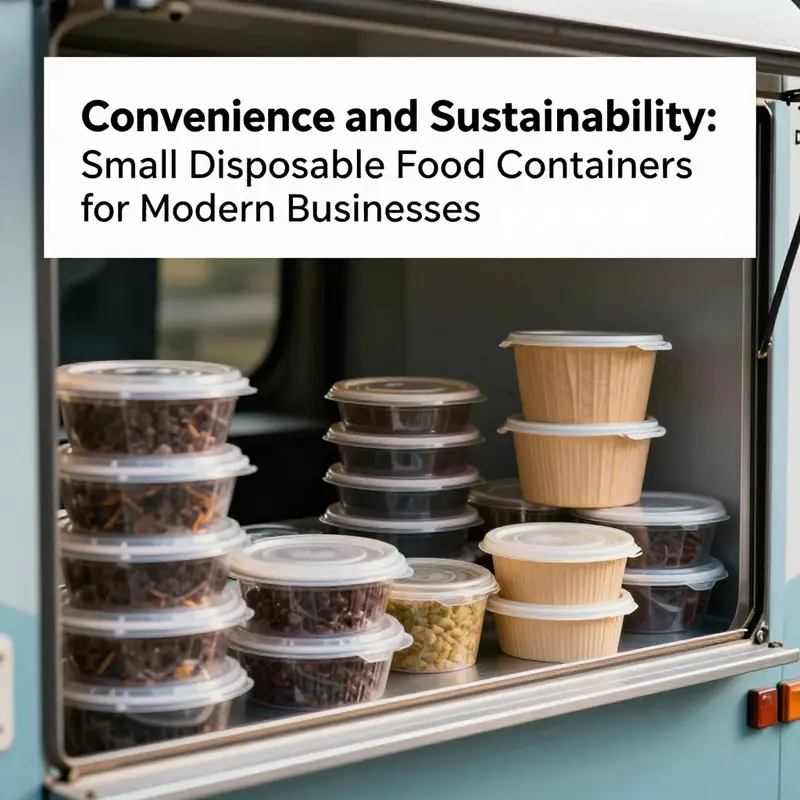 A diverse array of small disposable food containers highlighting their application in various food service settings.