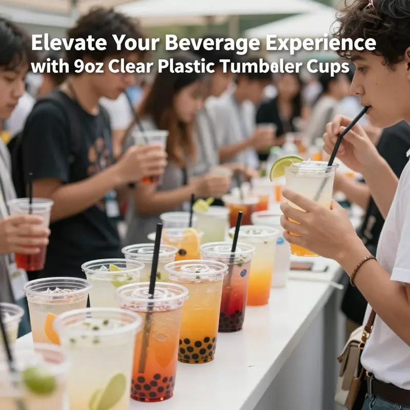 Different materials used for crafting 9 oz clear plastic tumbler cups that enhance both aesthetics and functionality.