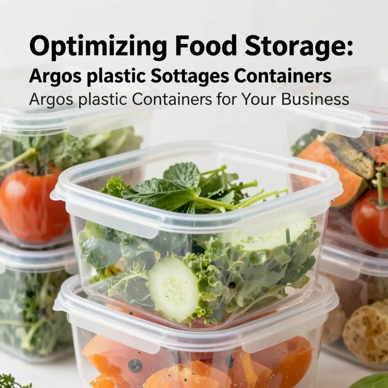 An array of Argos plastic food storage containers showcasing their versatility and appeal for food service businesses.