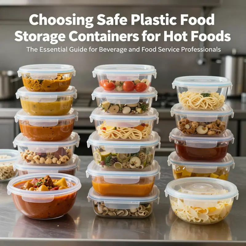 A selection of food storage containers filled with various types of hot foods in a kitchen.