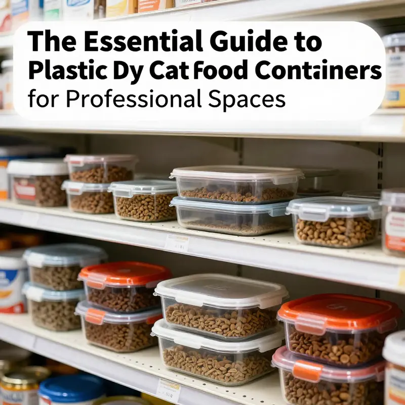 Explore key features of plastic containers designed for pet food storage.