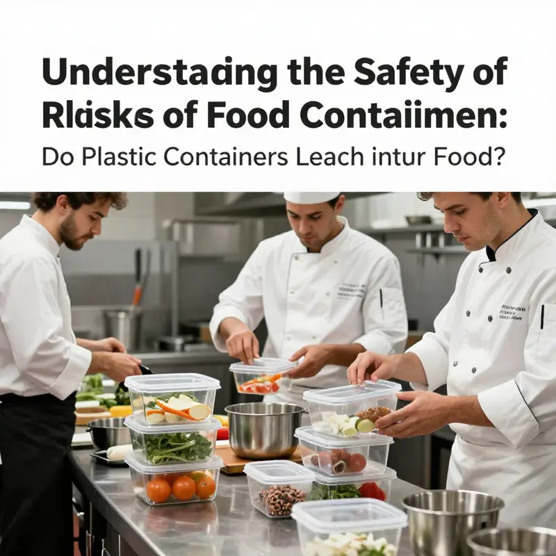 An overview of different plastic container types and their potential risks regarding food safety.