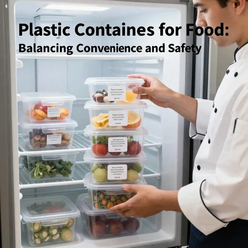 Understanding safety considerations while storing food in plastic containers.