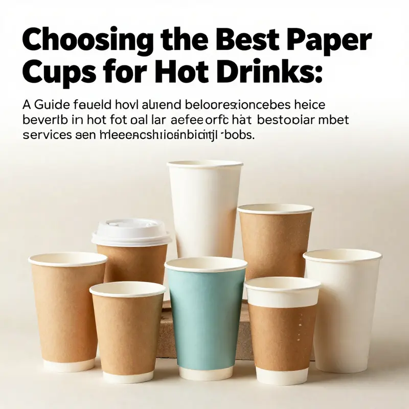 An assortment of high-quality paper cups in various designs and sizes for hot beverages.
