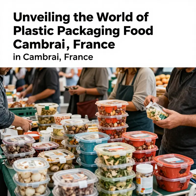 Vendors in Cambrai utilize an array of vibrant plastic packaging food containers for their offerings.