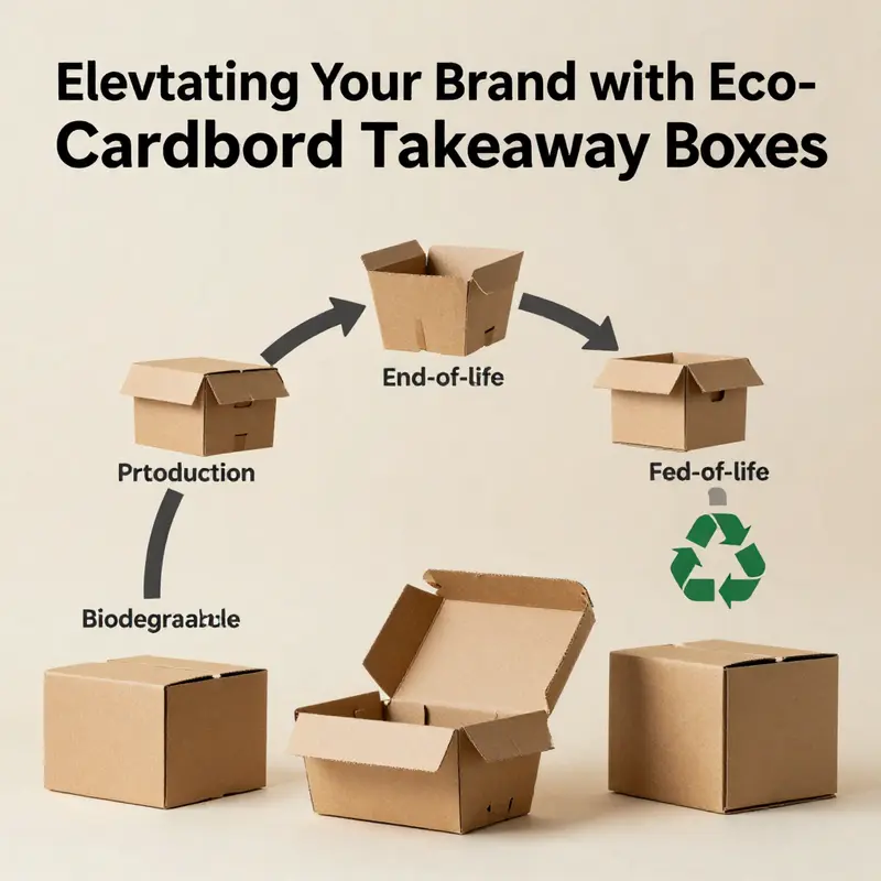 A visual representation of the material strengths and designs of cardboard takeaway boxes with food items.