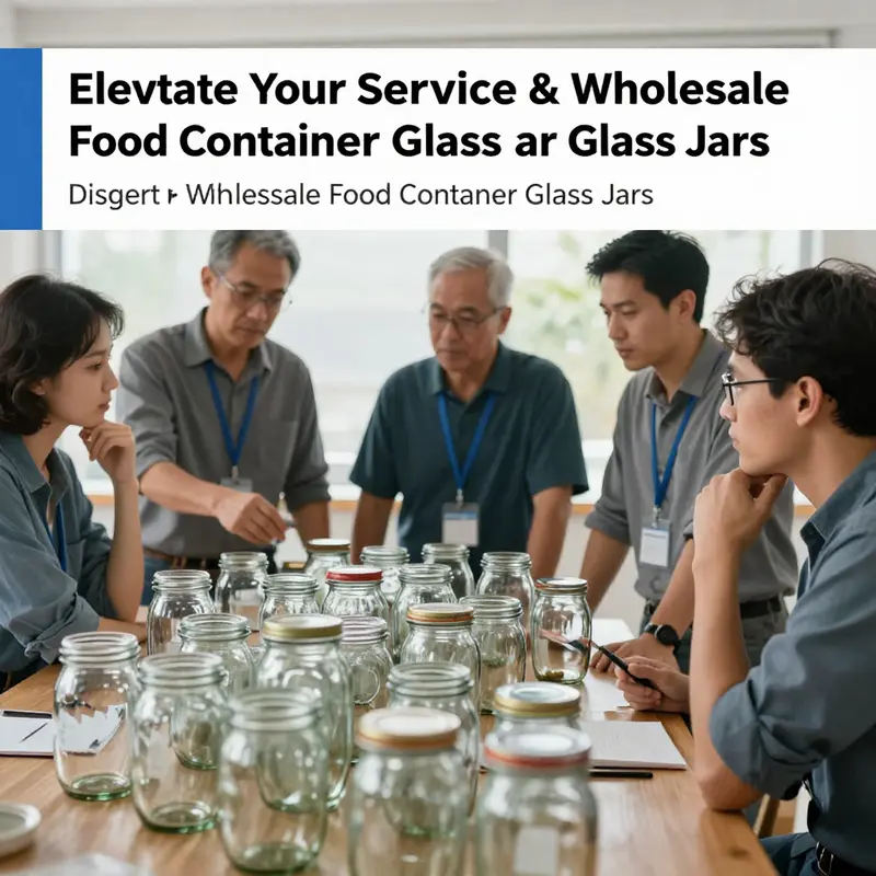 Showcasing the variety and appeal of glass jars suitable for diverse food and beverage items.