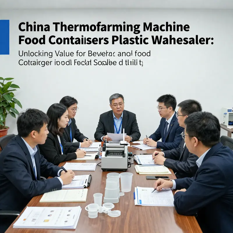 A modern Chinese factory producing plastic food containers using advanced thermoforming machines for wholesalers worldwide.