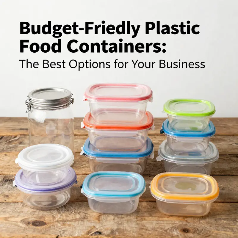 An array of budget-friendly plastic food containers ideal for different food service applications.