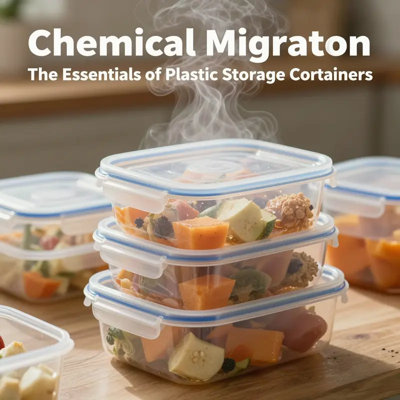 A visual guide to various plastic types and their impact on food storage safety.