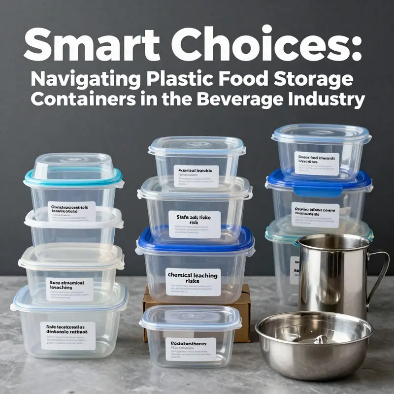 Chemical safety risks associated with different types of plastic containers for food storage.