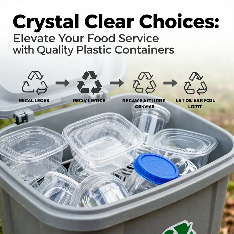 Showcasing various types of clear plastic containers that highlight durability and transparency.