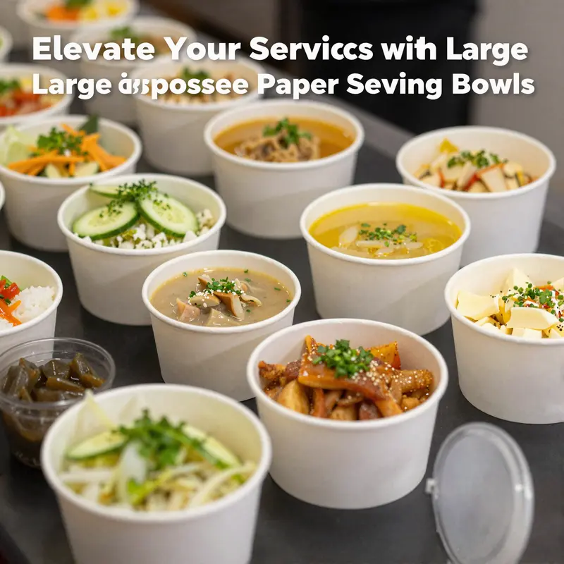 Coated paper bowls are ideal for sauces and moist foods, enhancing both presentation and functionality.