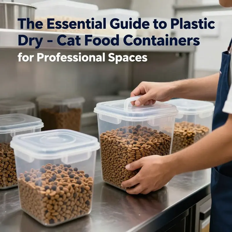 Explore key features of plastic containers designed for pet food storage.