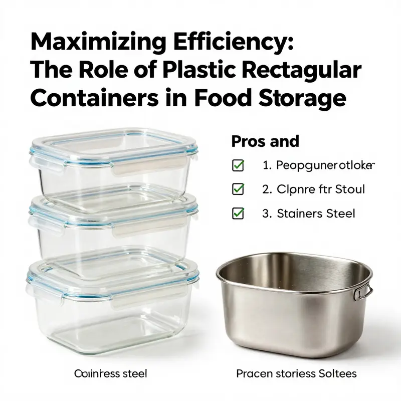 Showcasing the practical use of plastic rectangular containers for efficient food organization.