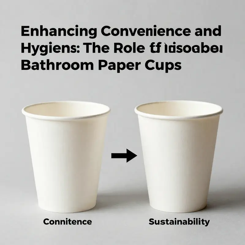 Public bathroom with accessible disposable paper cup dispenser, highlighting hygiene and convenience.