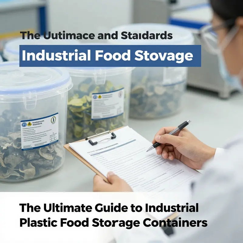 Industrial plastic food storage containers feature seamless designs and secure lids for optimal food safety.