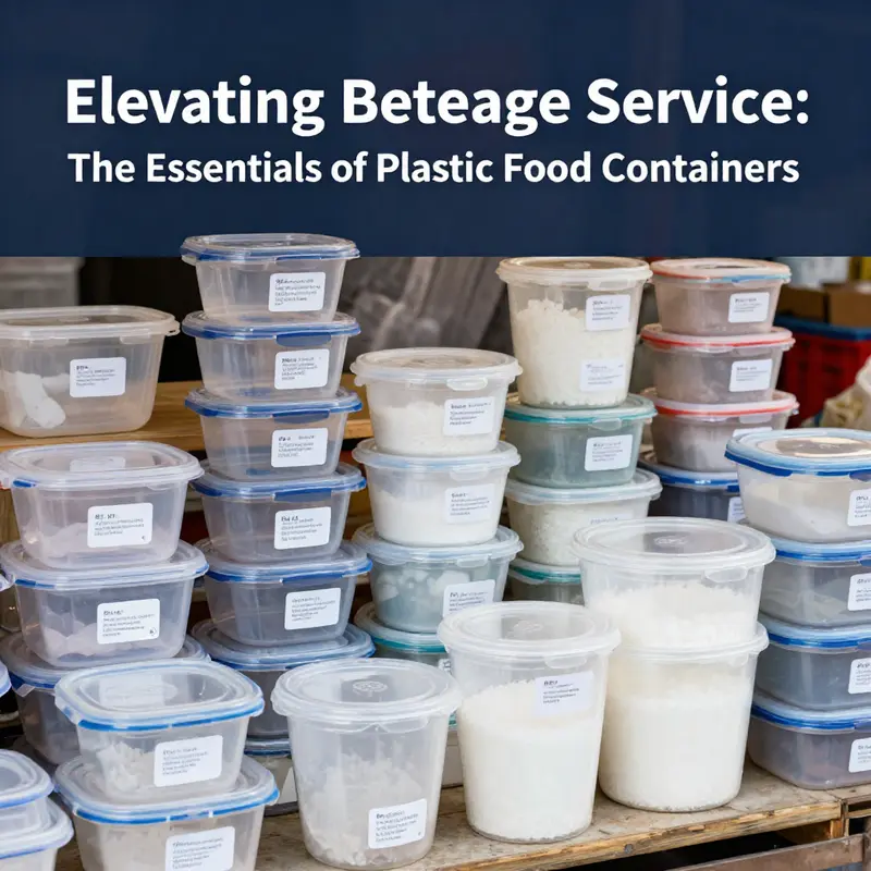 A diverse assortment of plastic food containers made from PET and PP, illustrating their varying compositions and applications.
