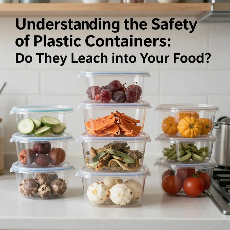 An overview of different plastic container types and their potential risks regarding food safety.