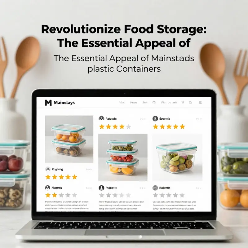 A vivid display of Mainstays containers demonstrating their range and usability for food storage.